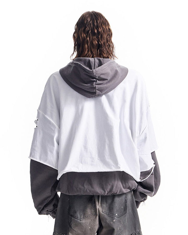 GRYFT Grunge Layered Hoodie