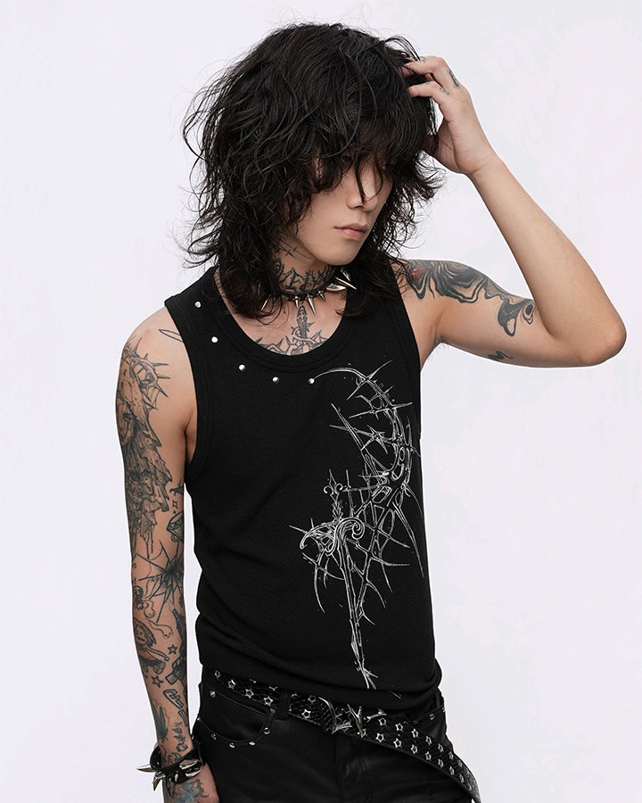 GRYFT Gothic Printed Vest