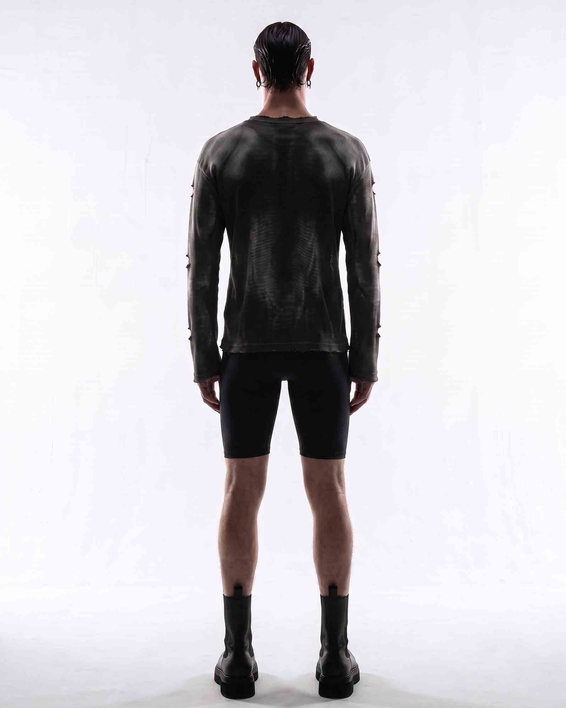 GRYFT RED RUST Series | Distressed Raglan Long Sleeve