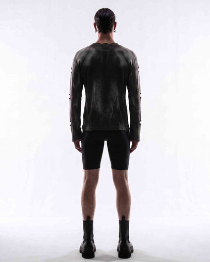 GRYFT RED RUST Series | Distressed Raglan Long Sleeve