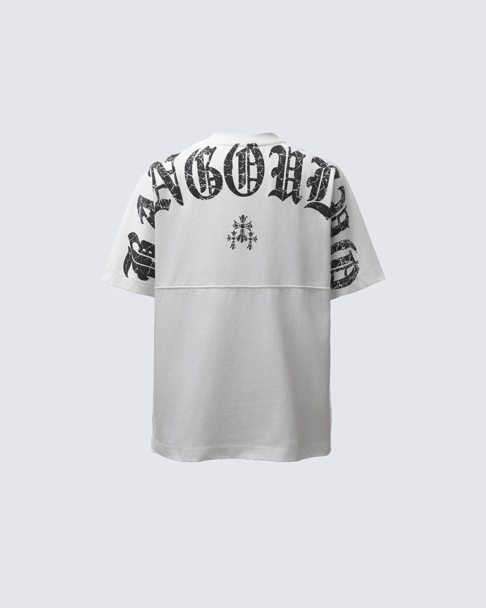 GRYFT Retro Distressed Gothic Letter Graphic T-Shirt