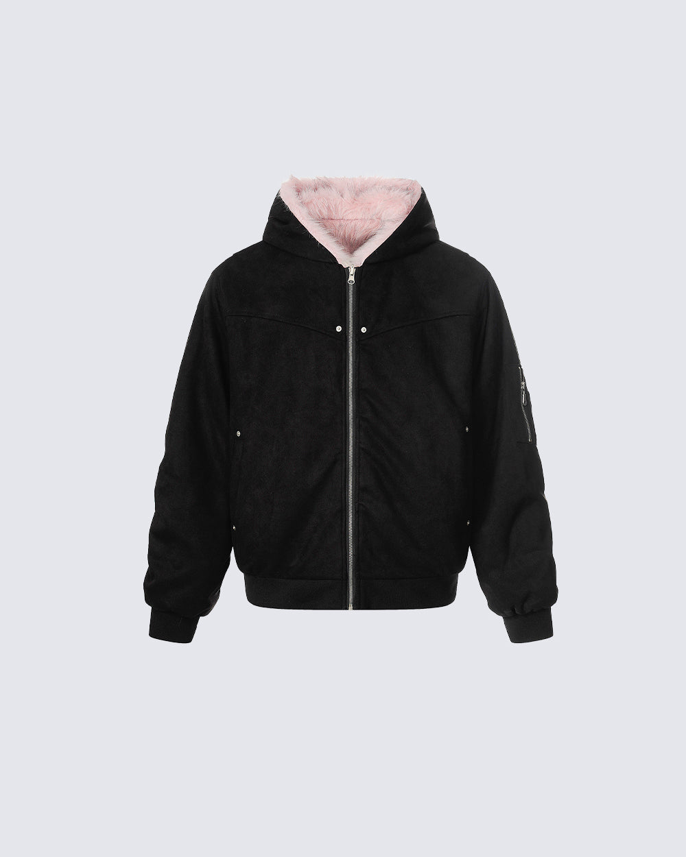 American High-Street Reversible Fleece Flight Jacket