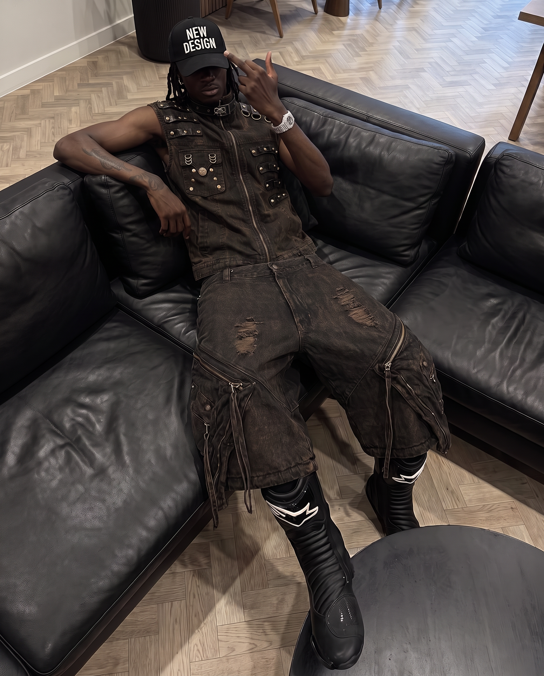 GRYFT Retro Double-Waistband Bermuda Shorts