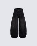 Washed Deconstructed Paneled Scythe Denim Pants