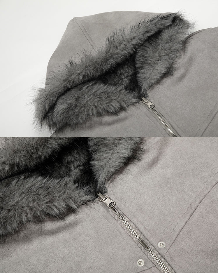 American High-Street Reversible Fleece Flight Jacket