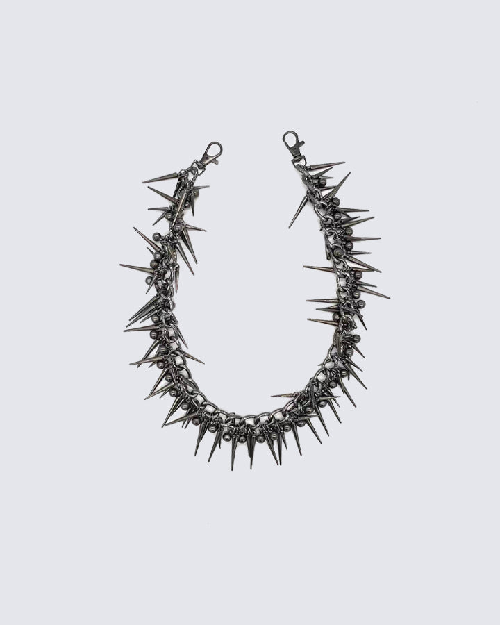Punk Hip-Hop Spike Metal Chain