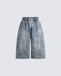 GRYFT High Street Cloud Deconstructed Cropped Jeans