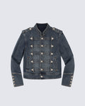 GRYFT Vintage-Wash Denim Button-Up Jacket