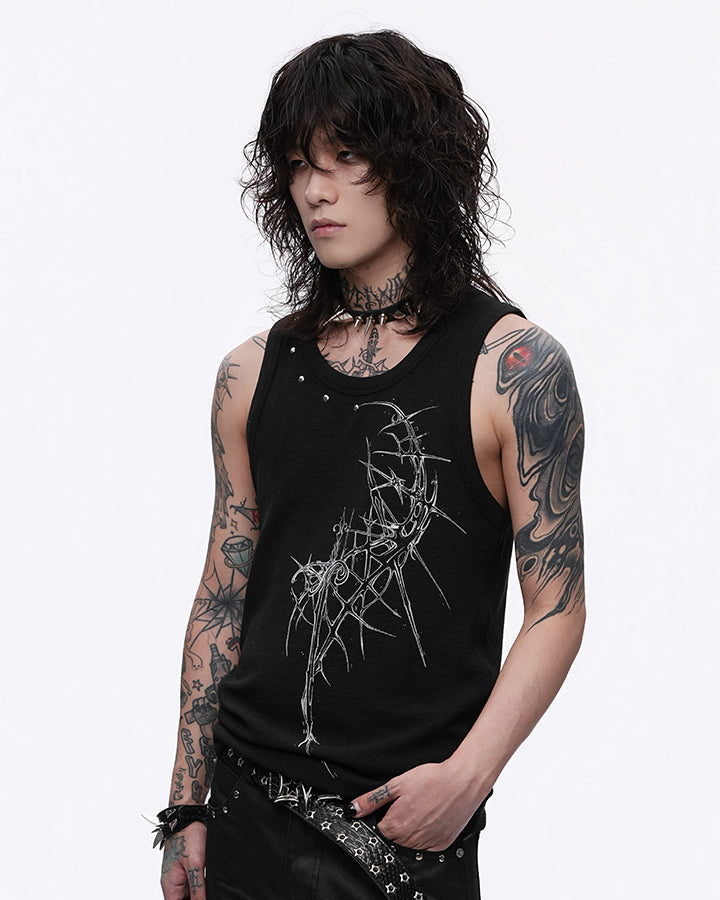 GRYFT Gothic Printed Vest
