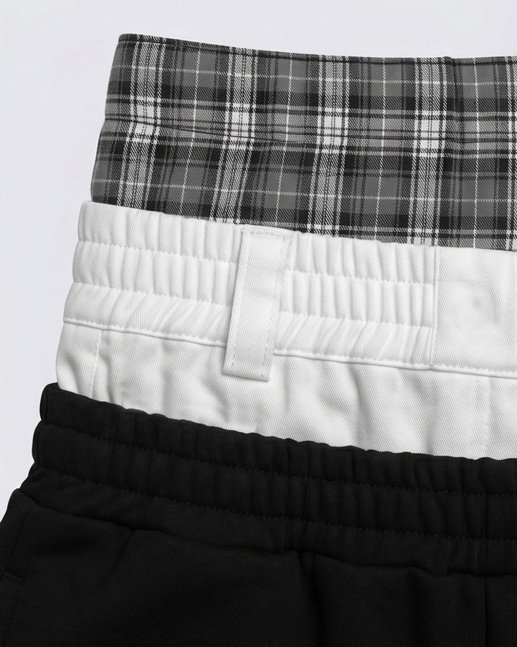 LIGHTNING Series | Layered Waist Wide-Leg Sweatpants