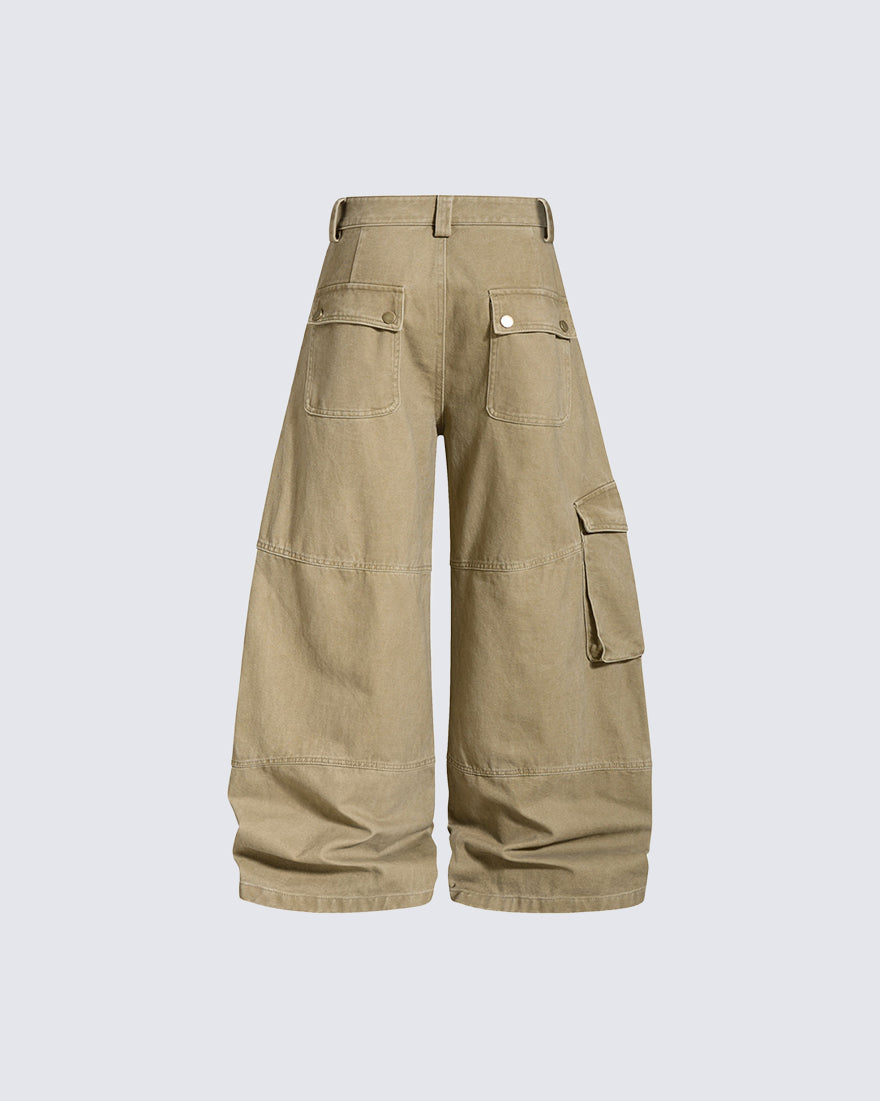 GRYFT Utility Zipper Multi-Pocket Baggy Cargo Pants