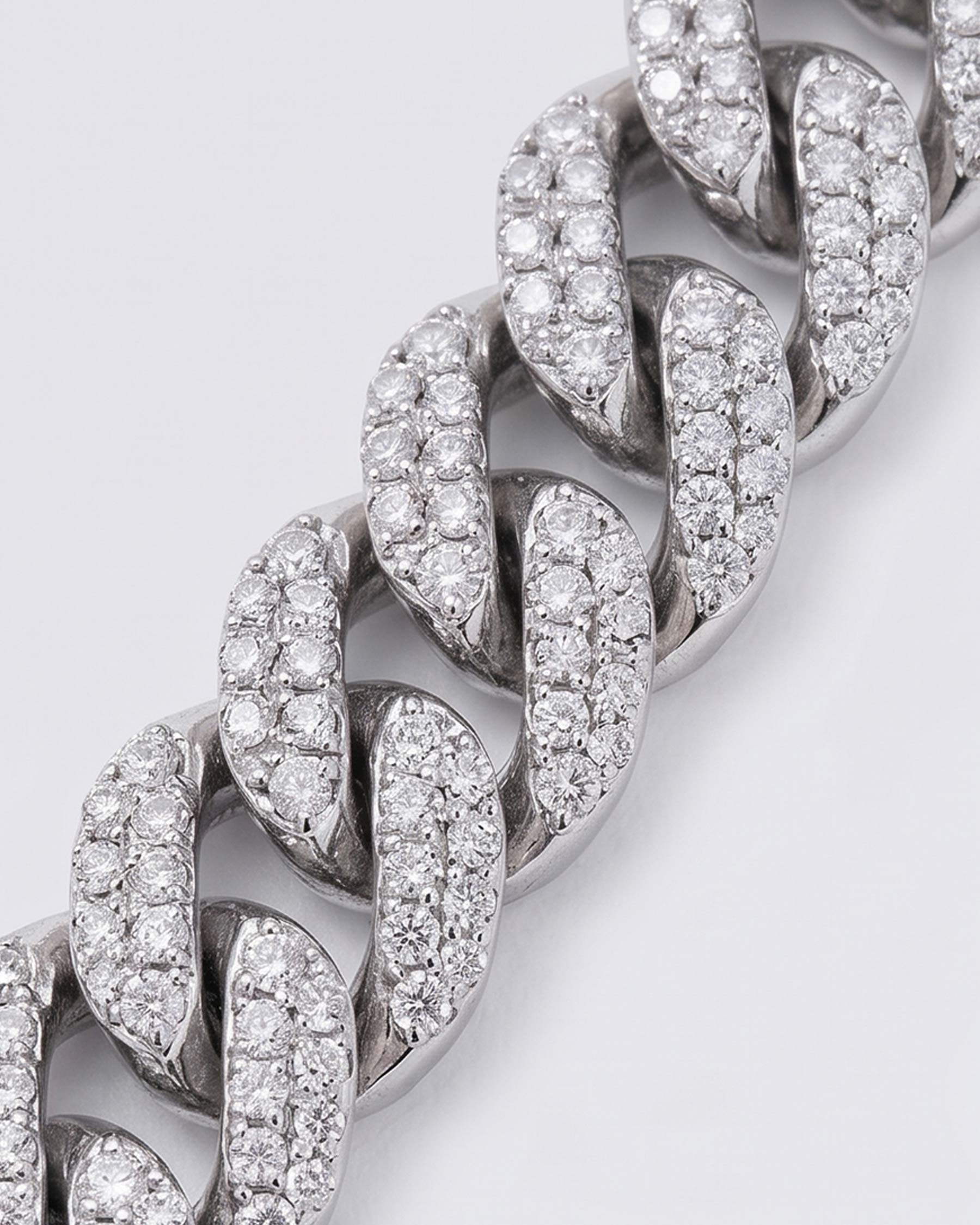 GRYFT-Full Zirconia Alloy Cuban Link Necklace