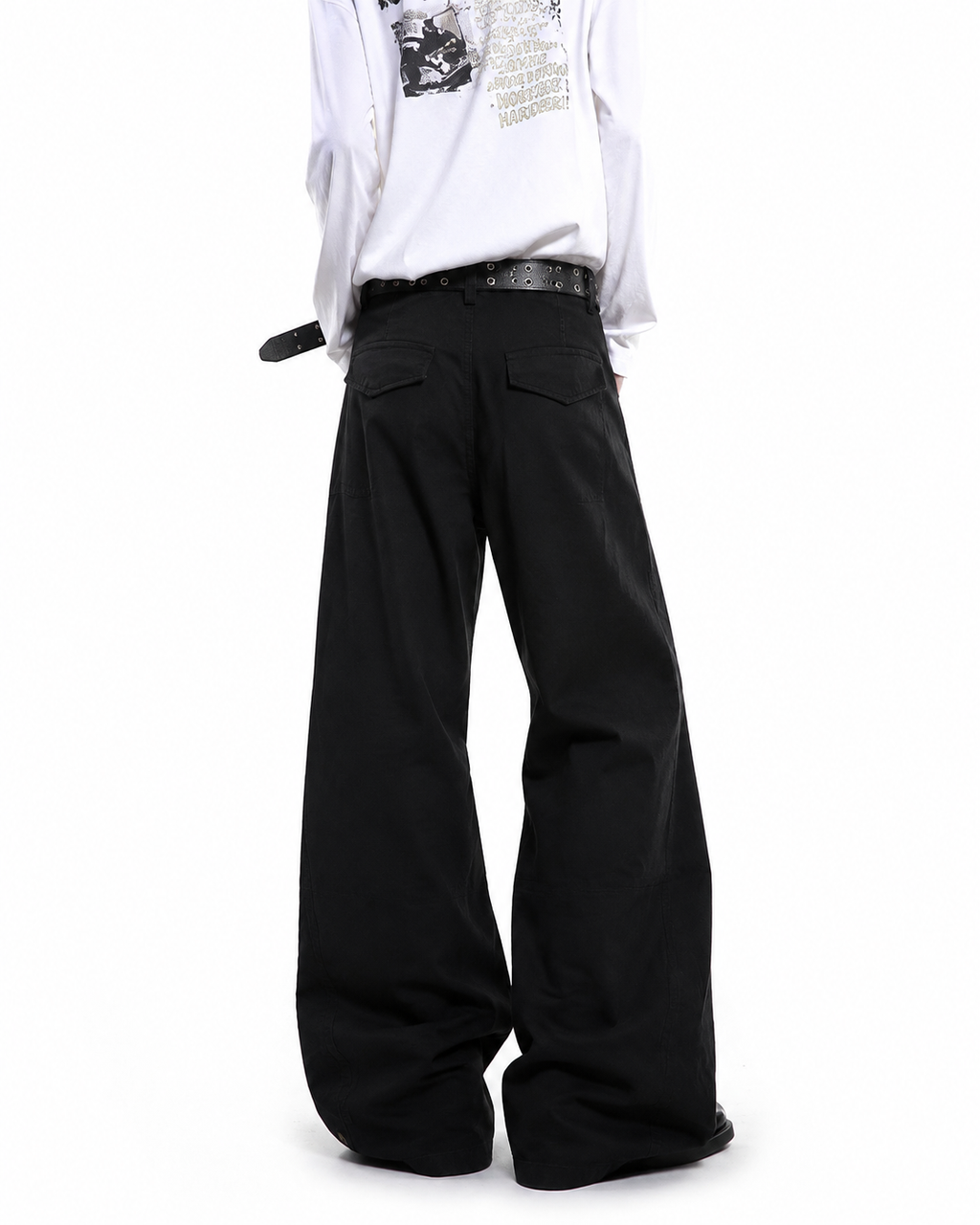 GRYFT Utility Washed Pleated Curve Pants