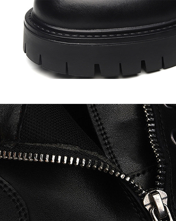 Side-Zip Workwear Martin Boots New