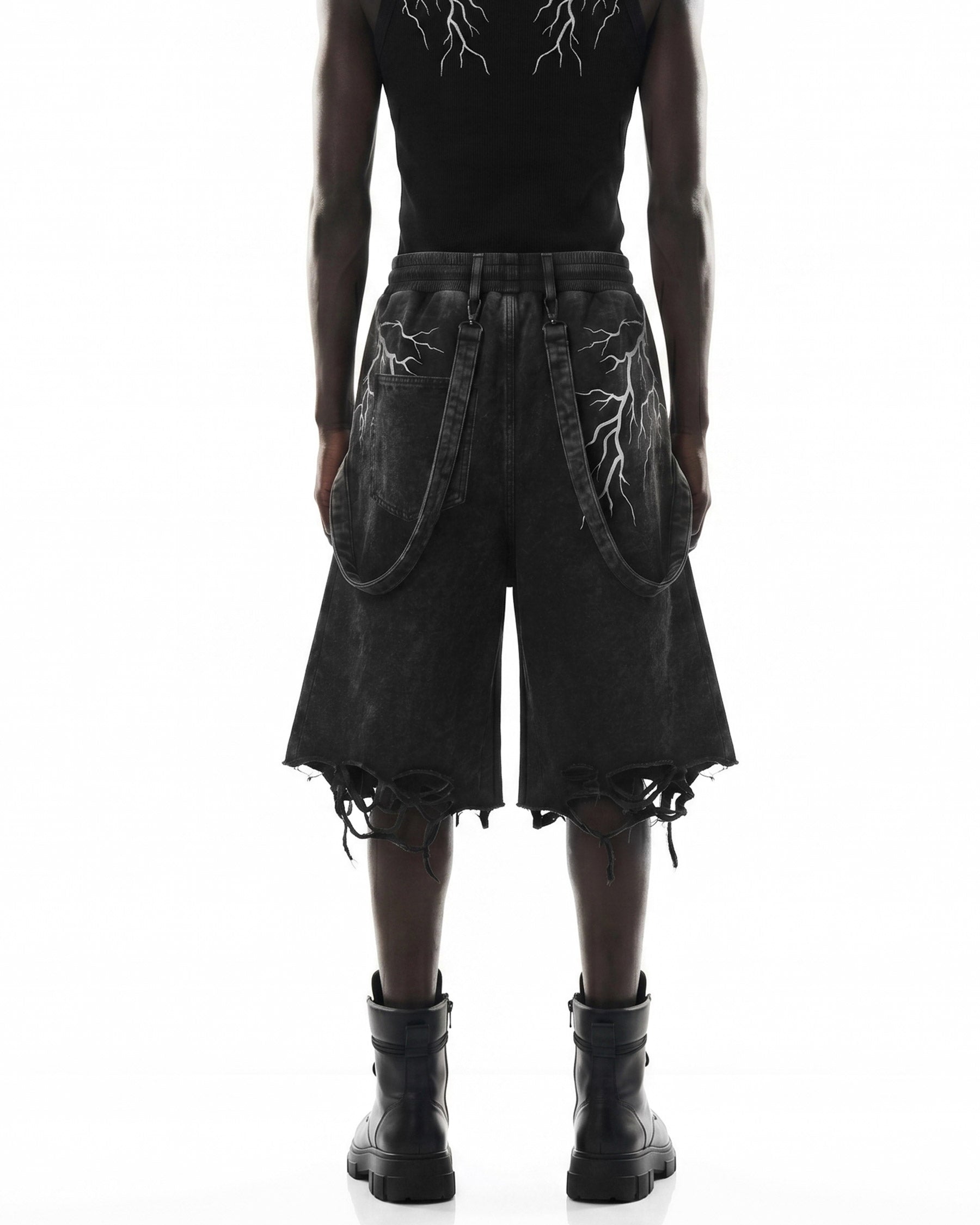 LIGHTNING Series | New Strap Wide-Leg Shorts