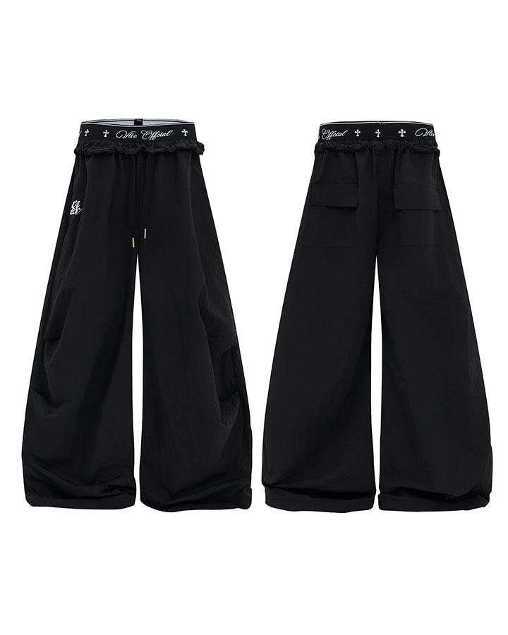 GRYFT Retro Cross-Waistband Parachute Pants