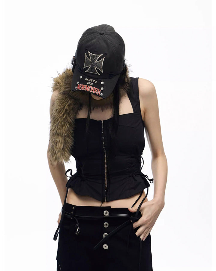New Vintage Cross Stud Baseball Cap