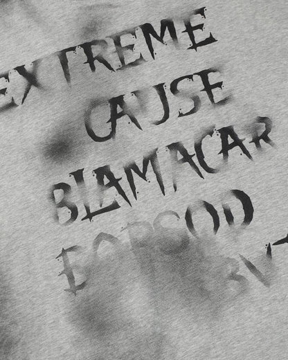 GRYFT Vintage Spray-Painted Letter Graphic Sweatshirt