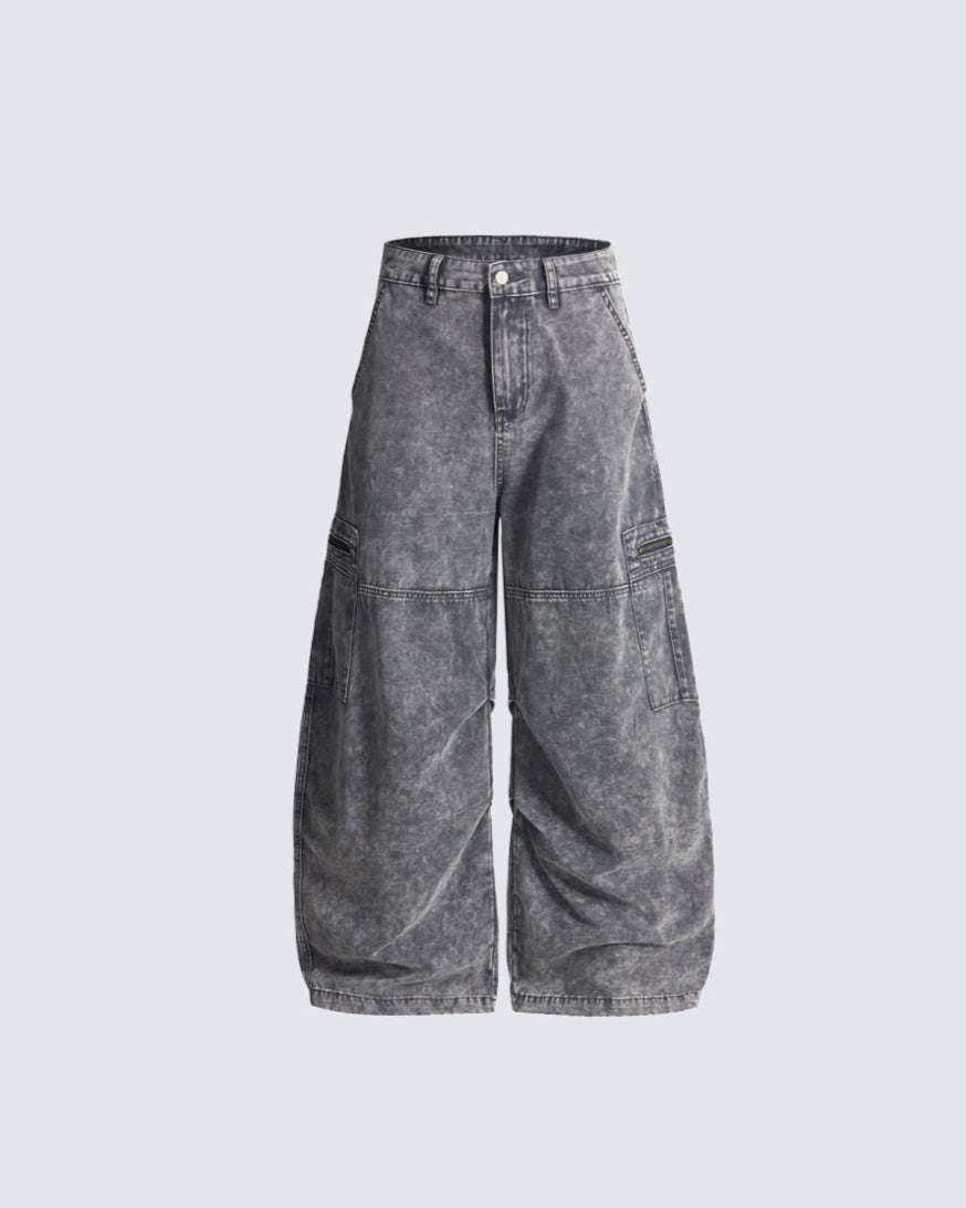American Street High-Street Curved Blade Casual Pants