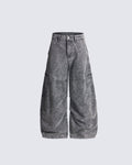 American Street High-Street Curved Blade Casual Pants