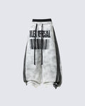 Double Waist Washed Side Stripe Sweatpants