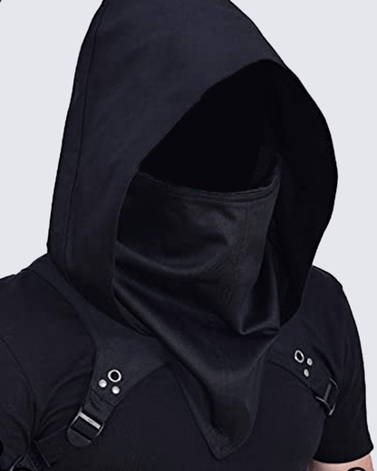 Techwear Detachable Hooded Face Cover Mask