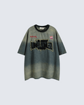 Washed Denim-Look T-Shirt