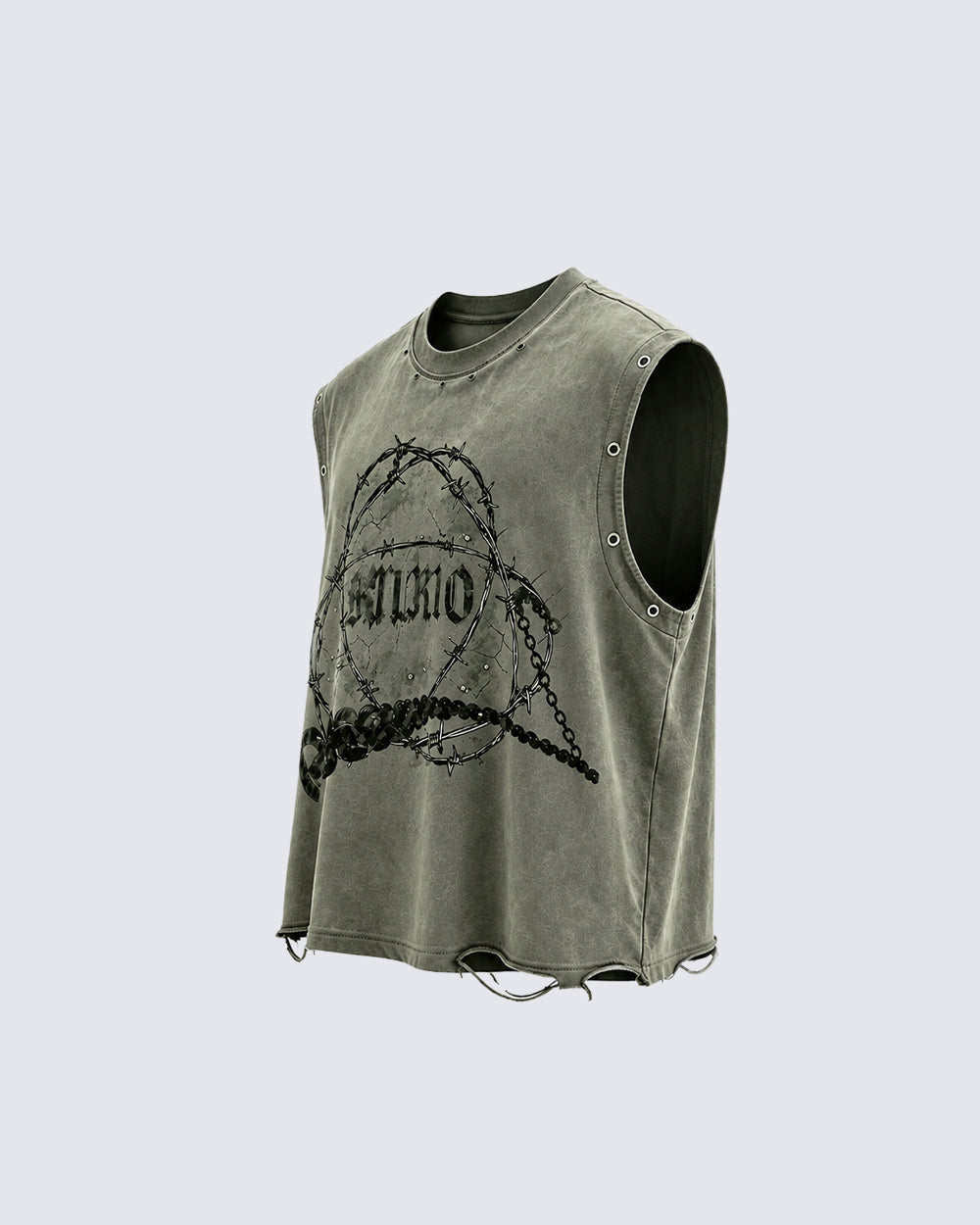GRYFT Gothic Distressed Vest