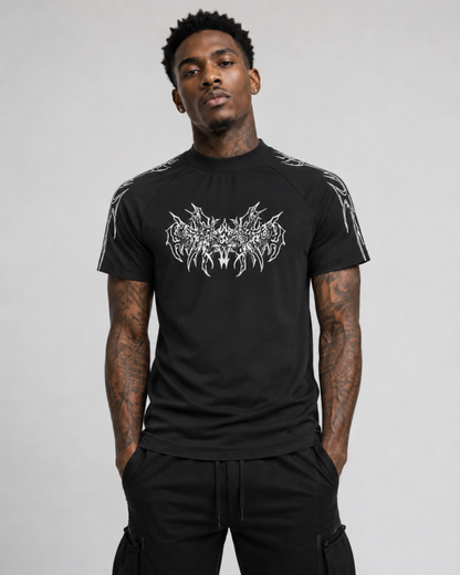 American Tribal Graphic Black Sports Tee