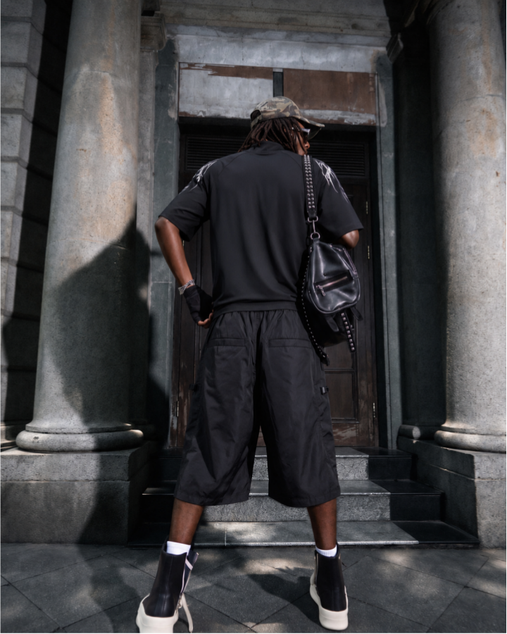 GRYFT Utility Zipper Functional Cargo Shorts