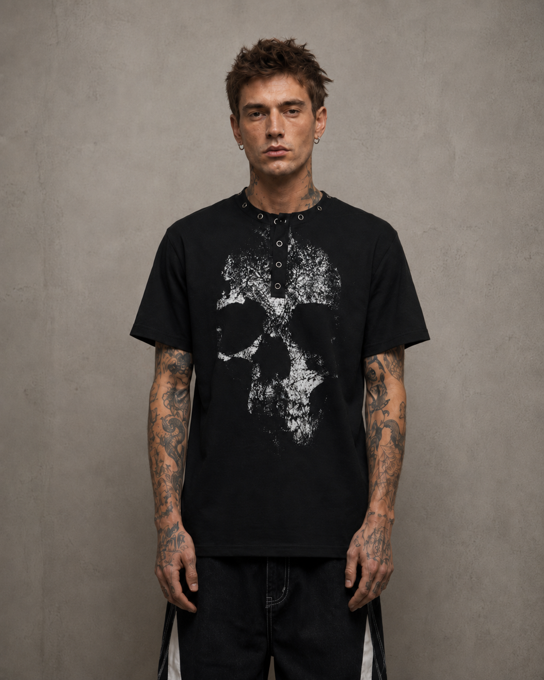 GRYFT Dark Street Metal-Decorated Crew Neck Tee