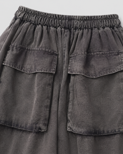 American-Style Patchwork Ripped Jeans With Frayed Edges