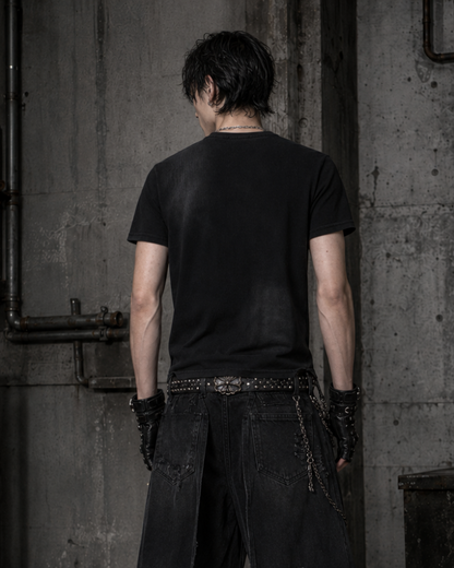 Cross Cutout Graphic T-Shirt