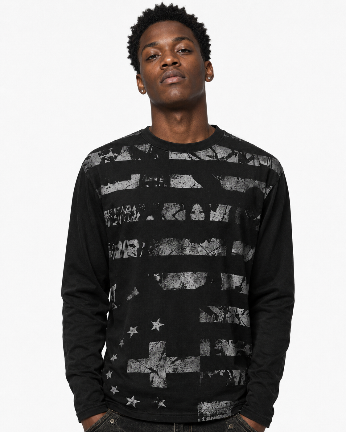 GRYFT Retro Cross Graphic Long Sleeve Tee