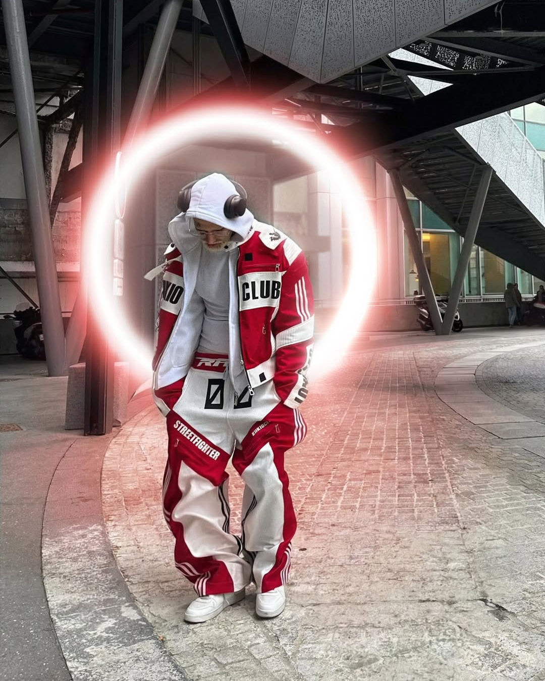 GRYFT Racing Style Graphic Oversized Pants