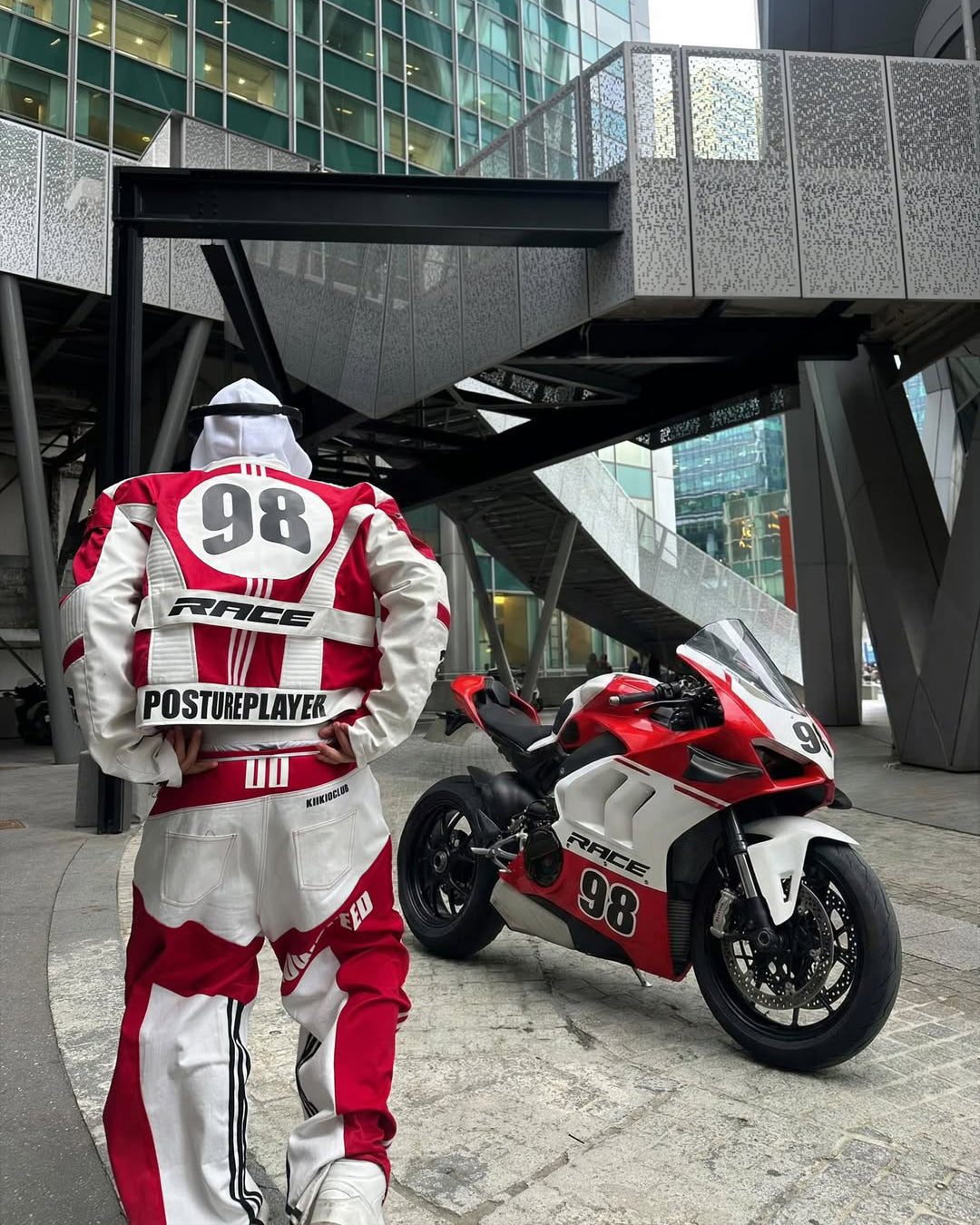GRYFT Racing Style Graphic Oversized Jacket