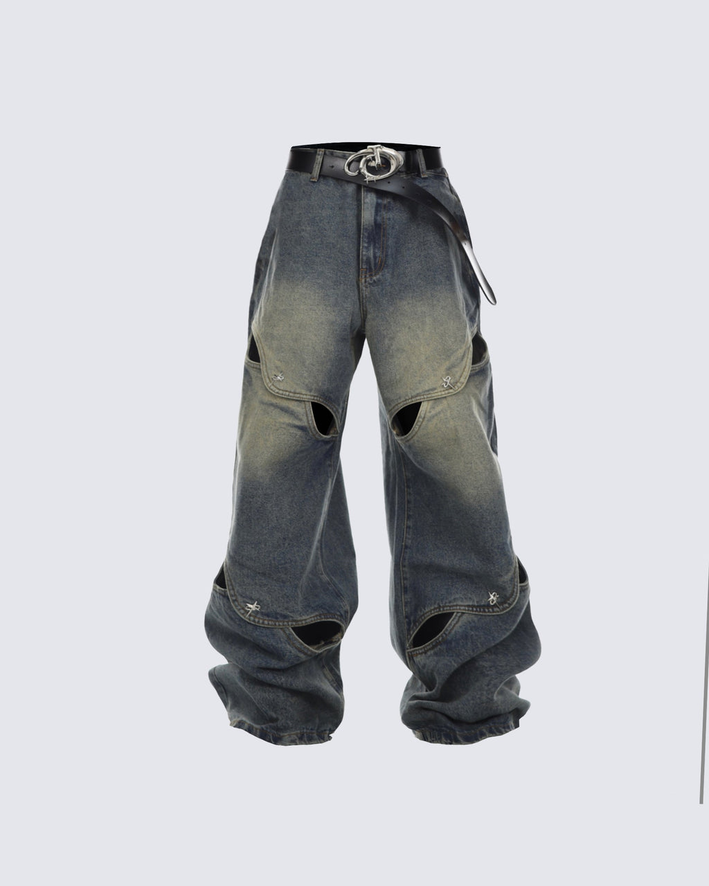 GRYFT Street Fashion Denim Pants