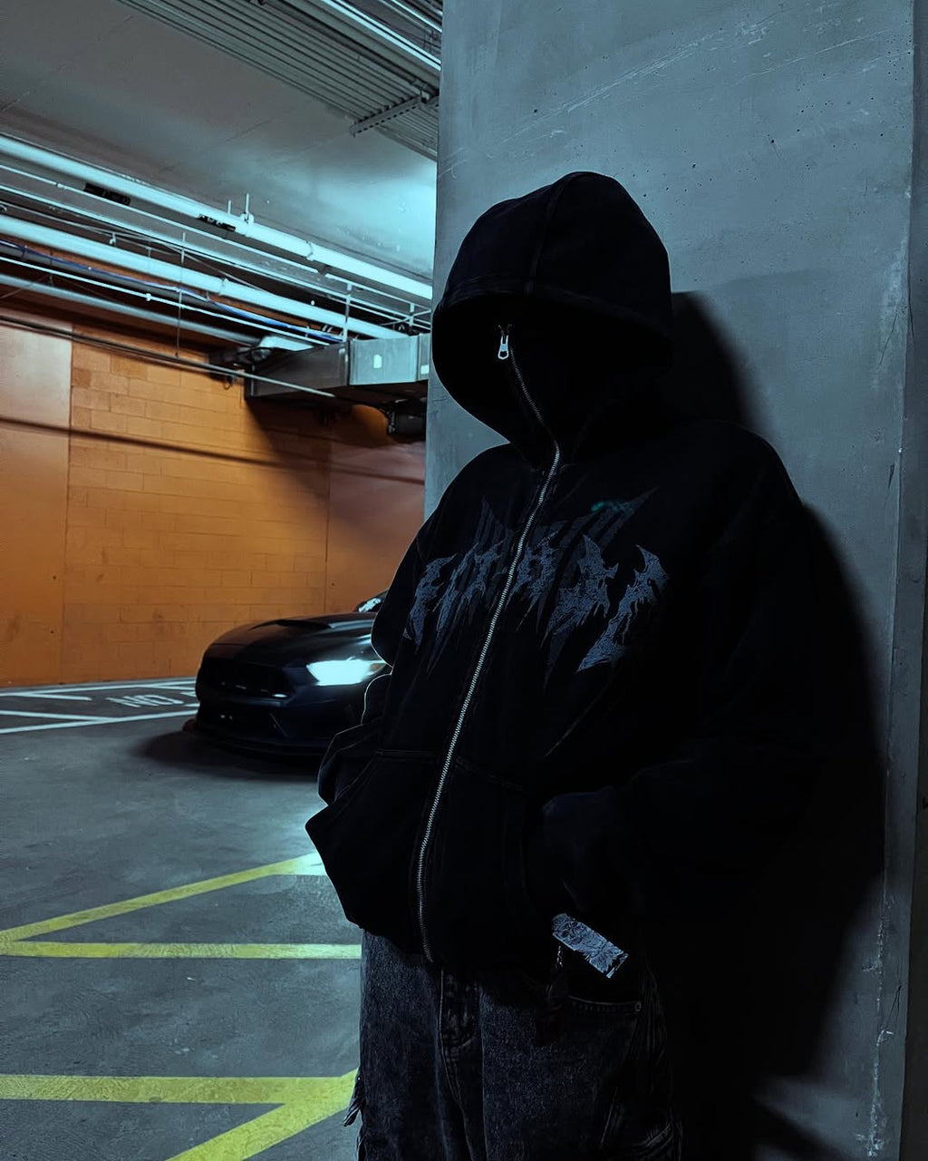 GRYFT Stonewashed Balaclava Integrated Hoodie