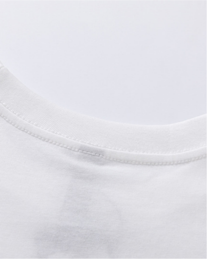 Vintage Washed Text Graphic Sleeveless Tee