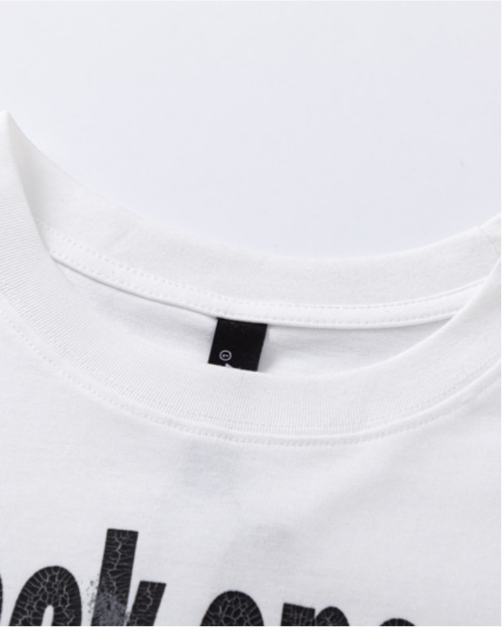 Vintage Washed Text Graphic Sleeveless Tee