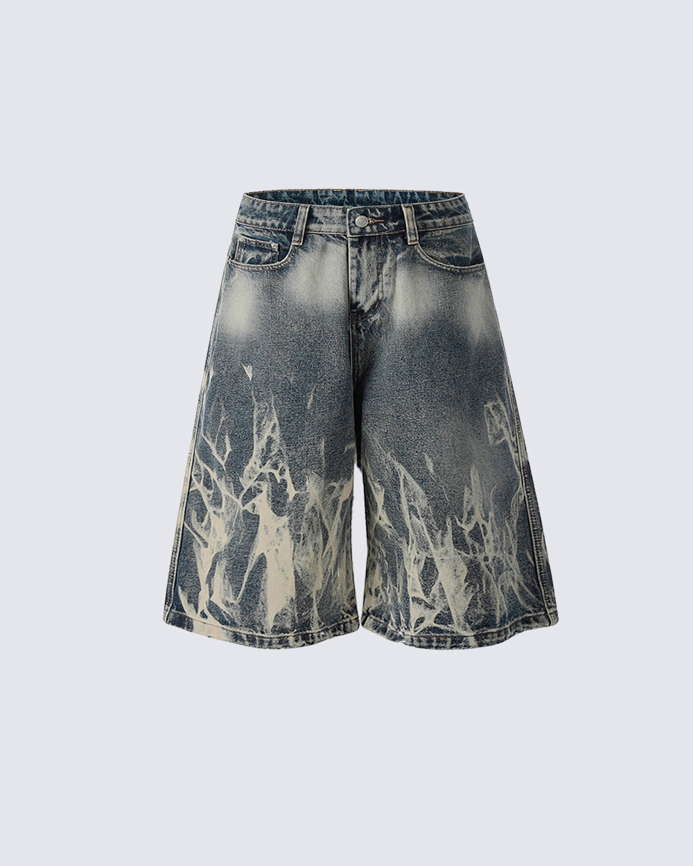 American New Flame Wash Seven-Length Shorts