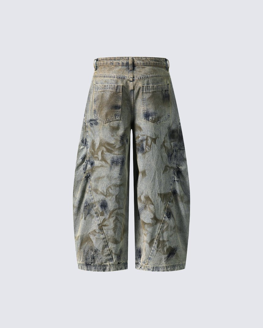 Ghosted Camo Baggy Pants