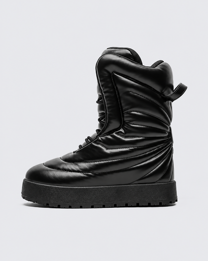 Trendy Oversized High-Top Puffer Boots