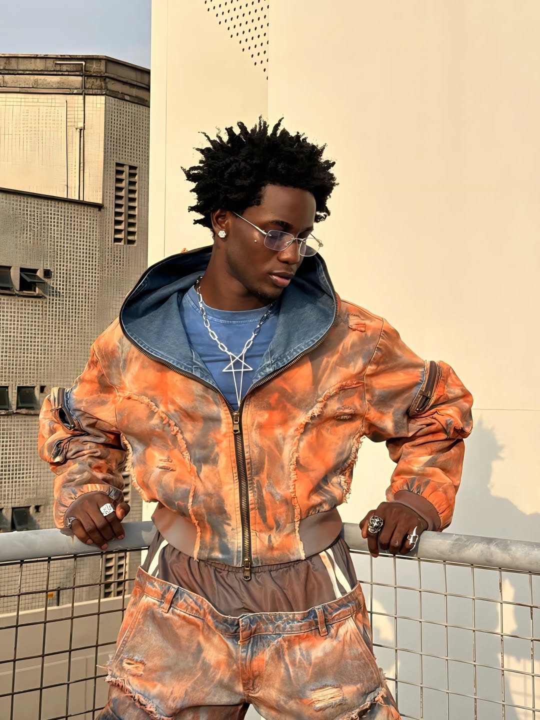 Wasteland Hooded Mud-Dye Jacket