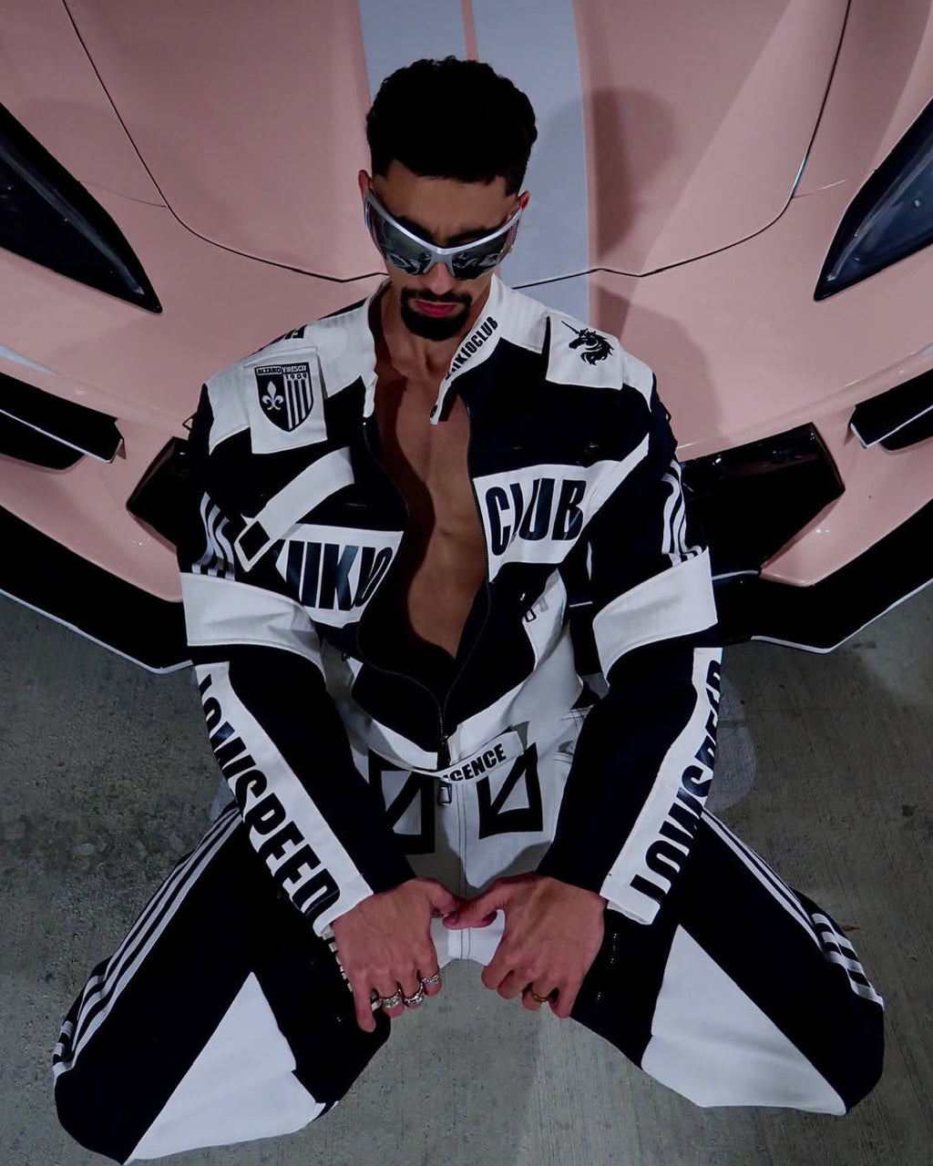 GRYFT Racing Style Graphic Oversized Jacket