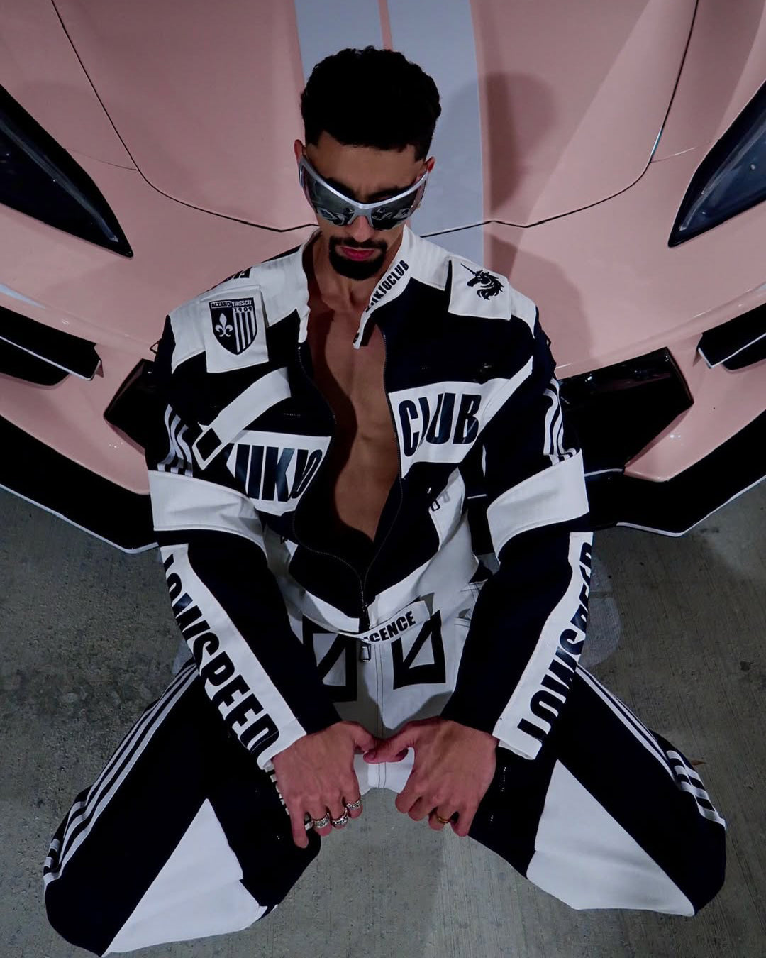 GRYFT Racing Style Graphic Oversized Jacket