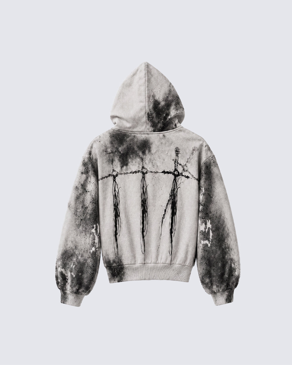 GRYFT Subculture Gothic Grunge Zipper Hoodie