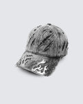 GRYFT-Post-Apocalyptic Flame Metal Denim Cap