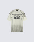 American Vintage Washed Contrast Stitch Graphic T-Shirt