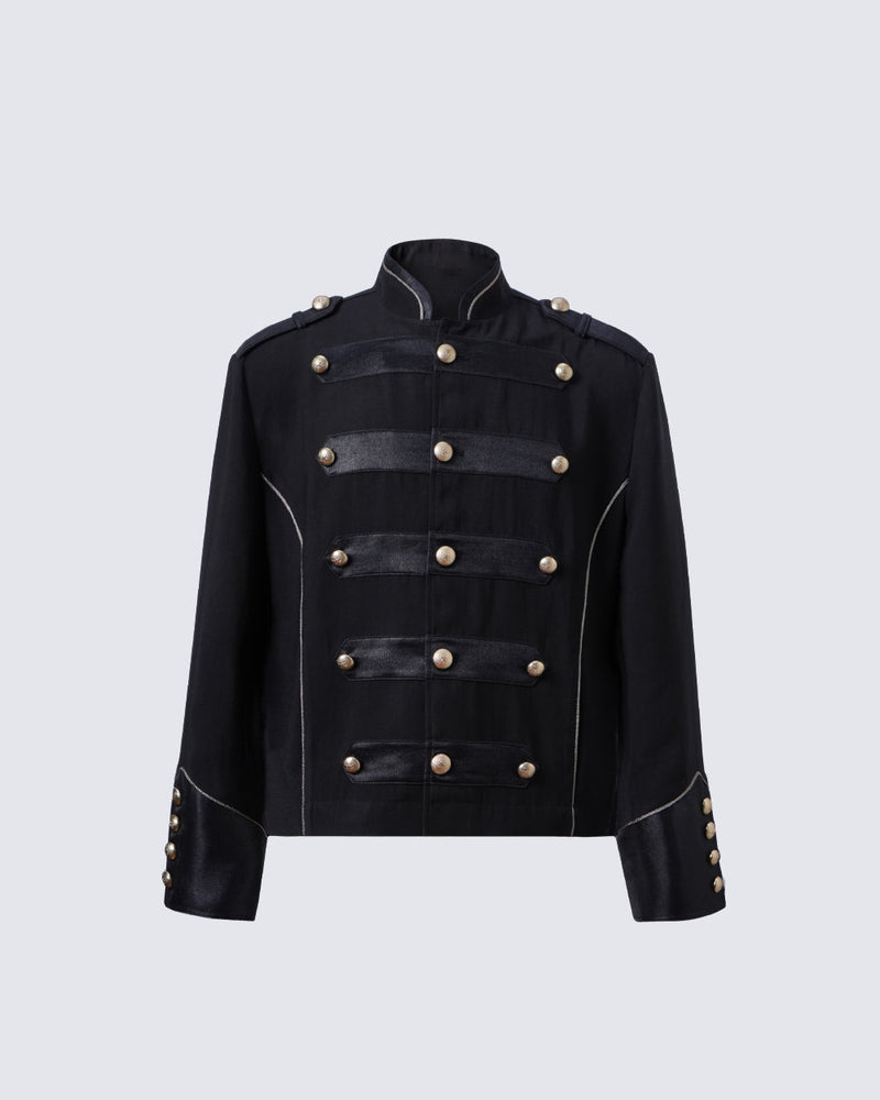 GRYFT Vintage Military Band Gold Button Jacket